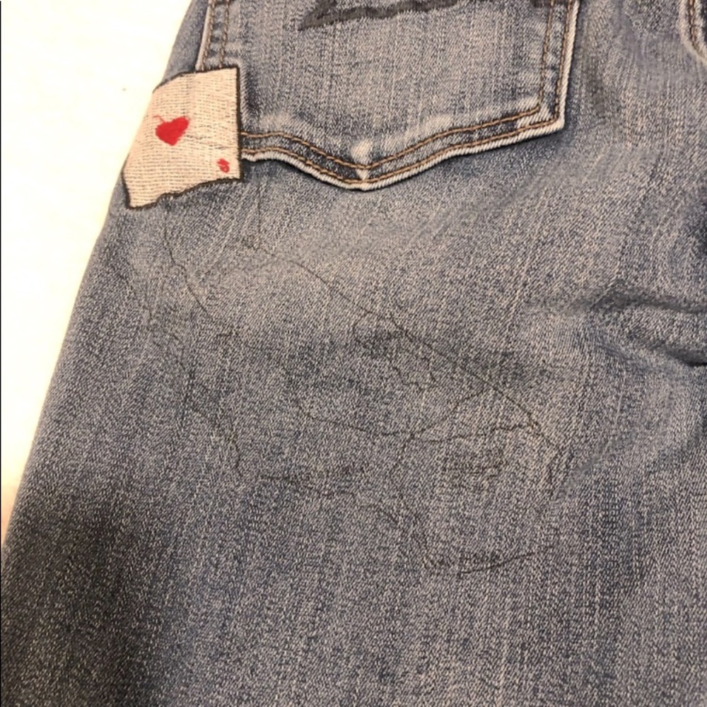 American Eagle RARE patchwork denim jeggins - Picture 4 of 5